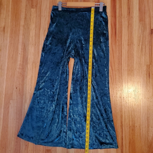 Crushed Velvet Wide Leg Pants - Picture 9 of 10